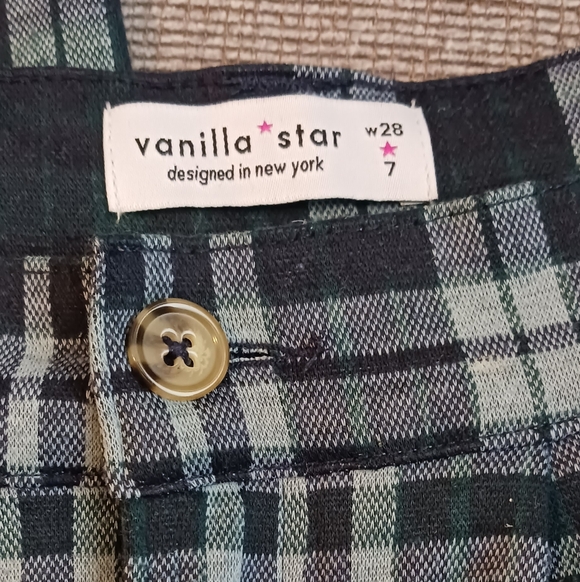 Vanilla Star Green Plaid Pants - Picture 3 of 3